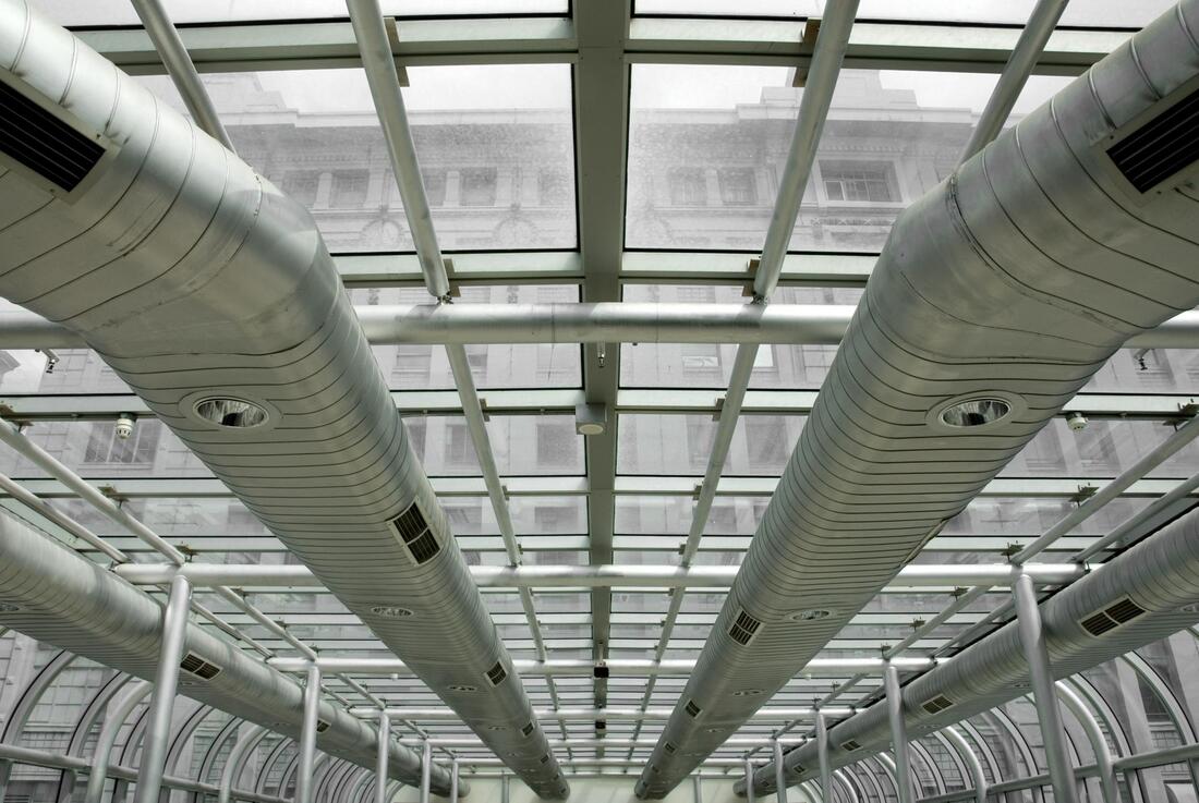 air duct of a commercial